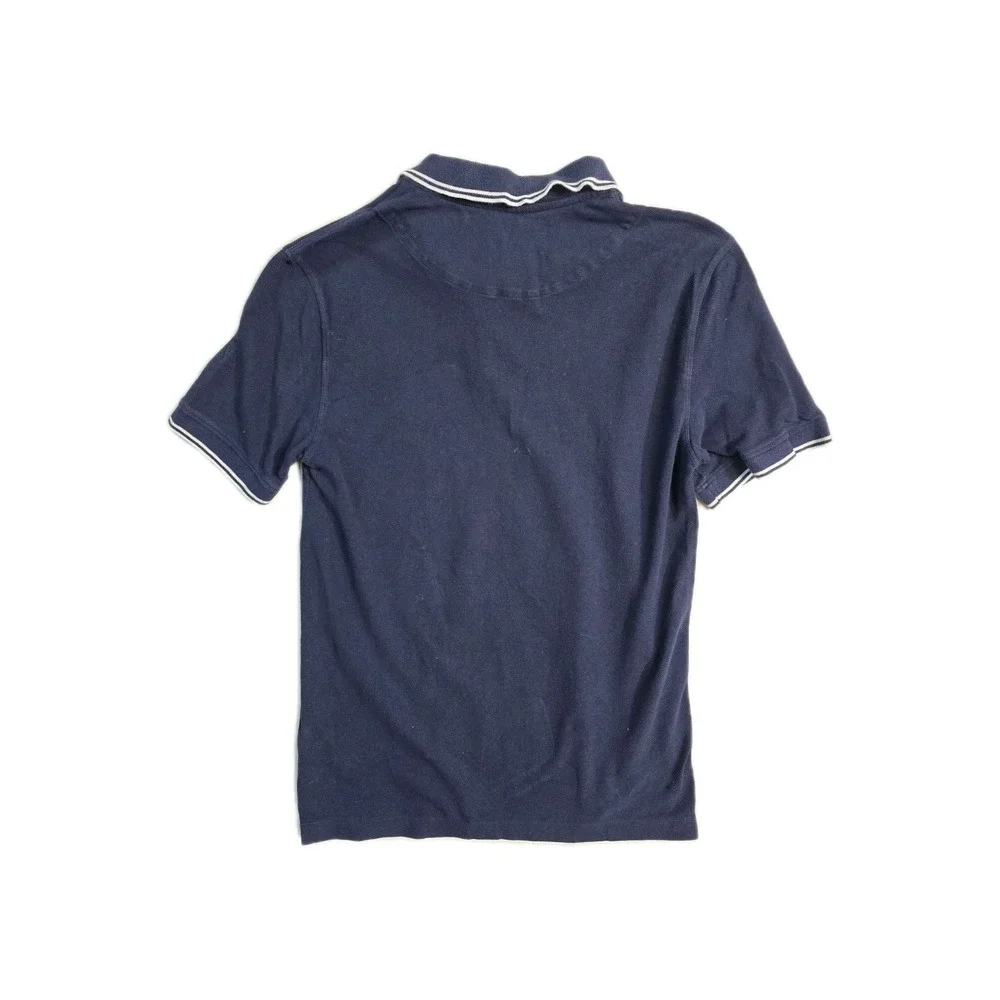 banana republic luxe touch performance polo navy Small